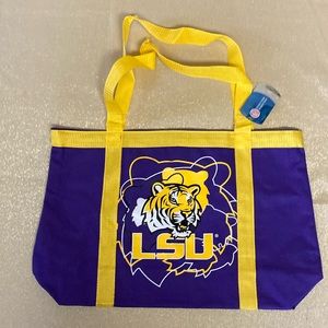 Louisiana state canvas tote
